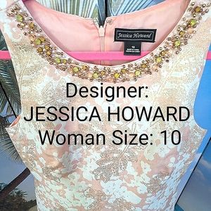 Designer JESSICA HOWARD. Woman Size 10. Formal dress.